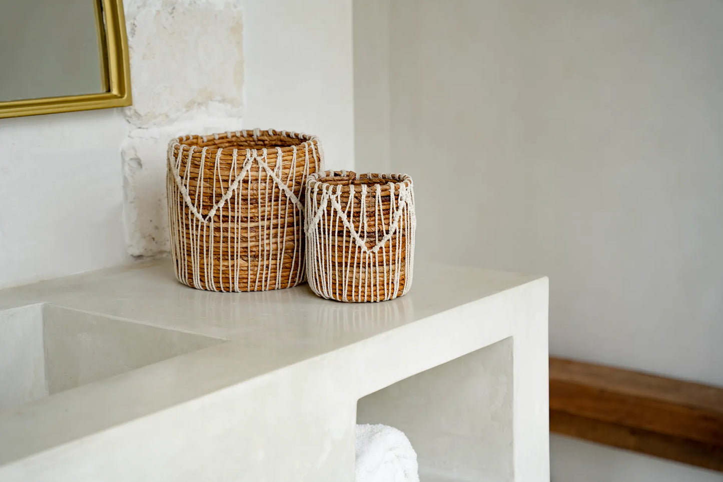 The Macra-mazing Basket - Natural White - L - Remood furniture living