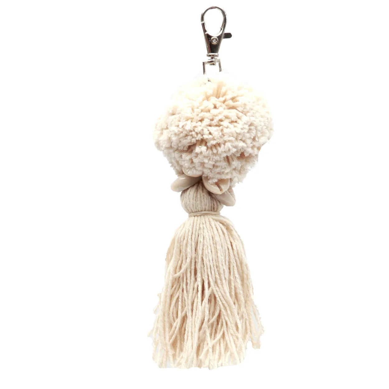 The Pompom Keychain - White - Remood furniture living