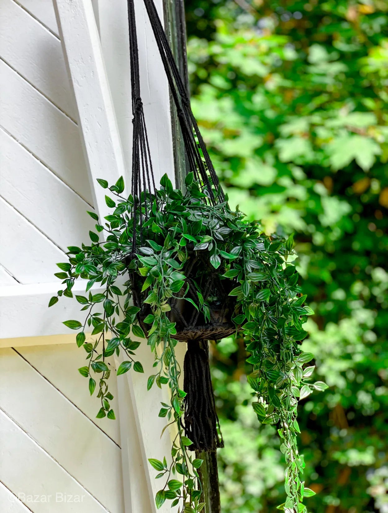 The Macrame Plant Holder - Black - S - Remood furniture living
