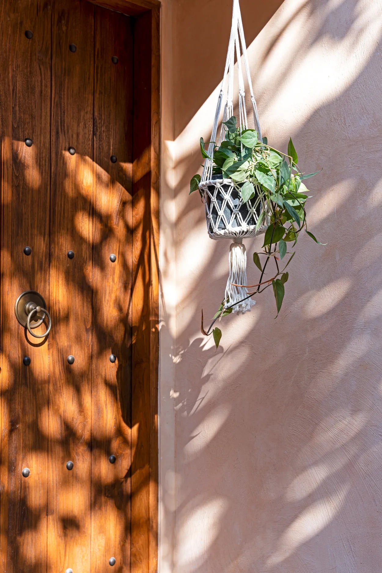 The Macrame Plant Holder - White - M - Remood furniture living