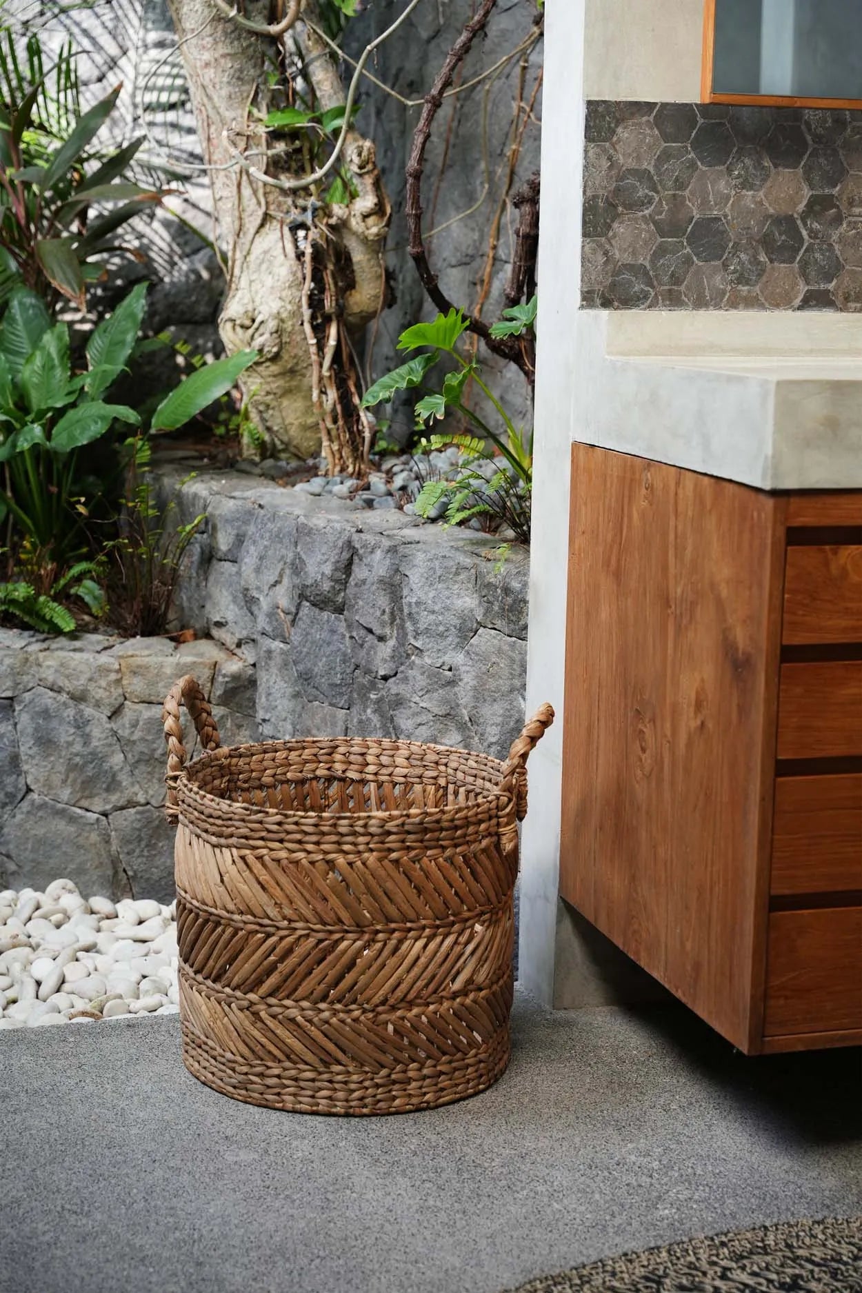 The Banana Zigzag Basket - L - Remood furniture living