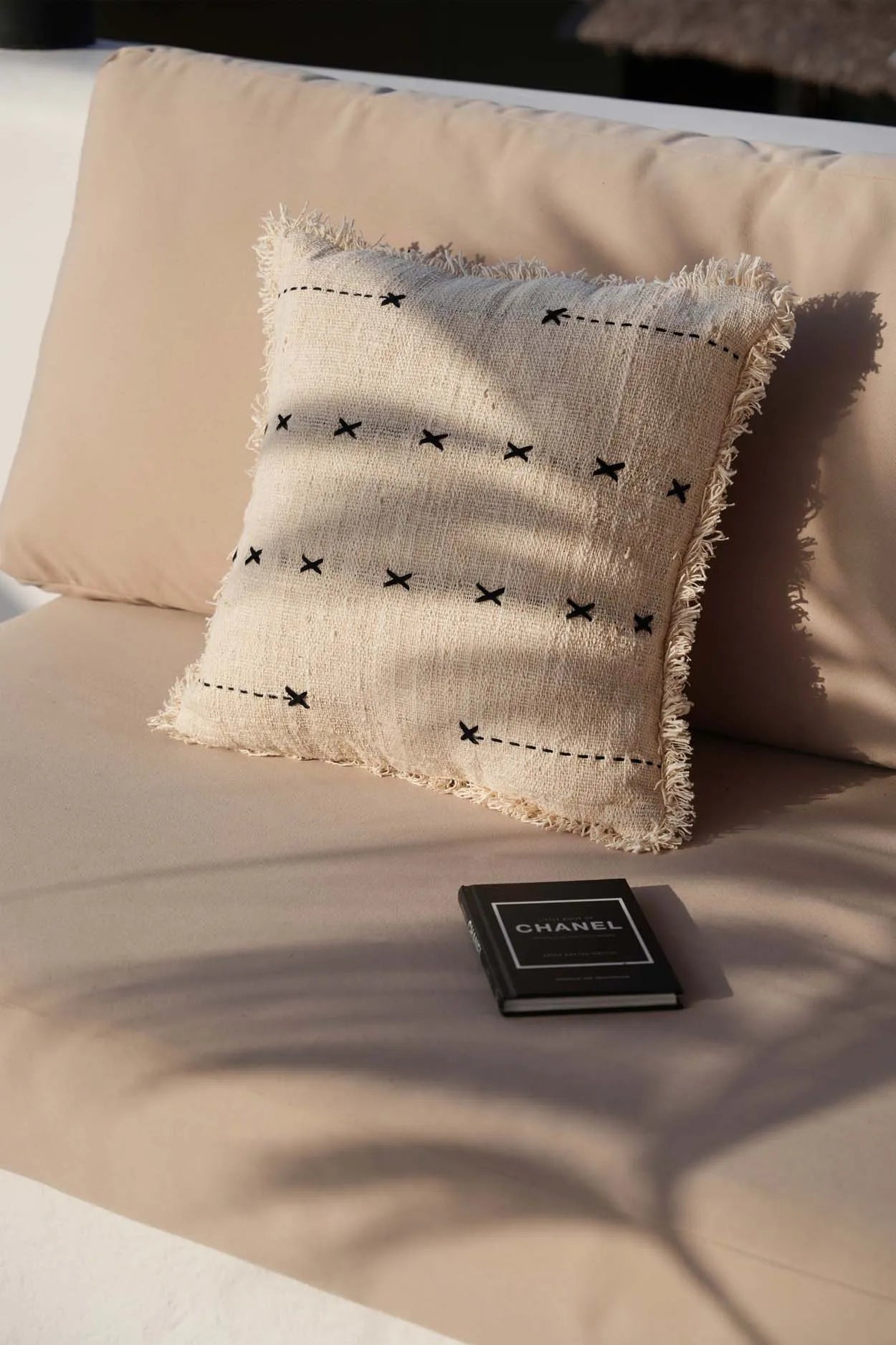 The French Kiss Cushion Cover - Natural Black - Remood furniture living