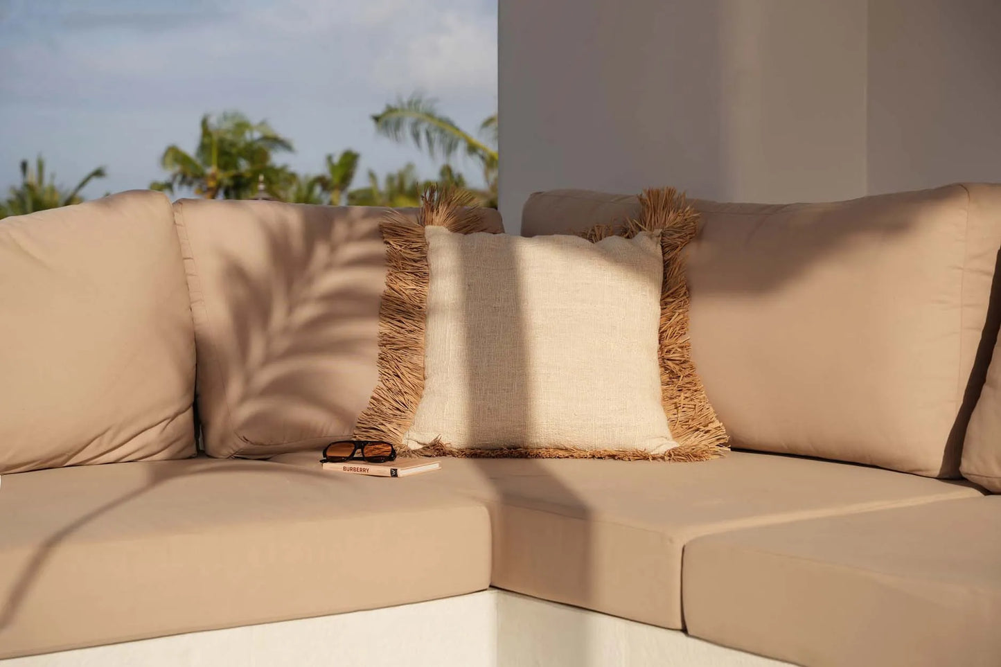 The Saint Tropez Cushion Cover - Natural White - 60x60 - Remood furniture living