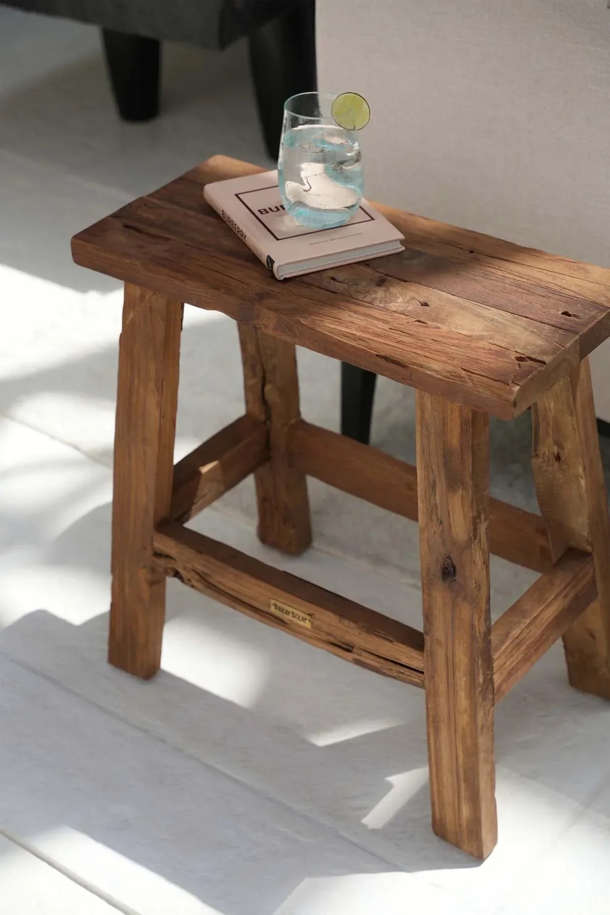The Fab Rustic Stool - Natural - Remood furniture living