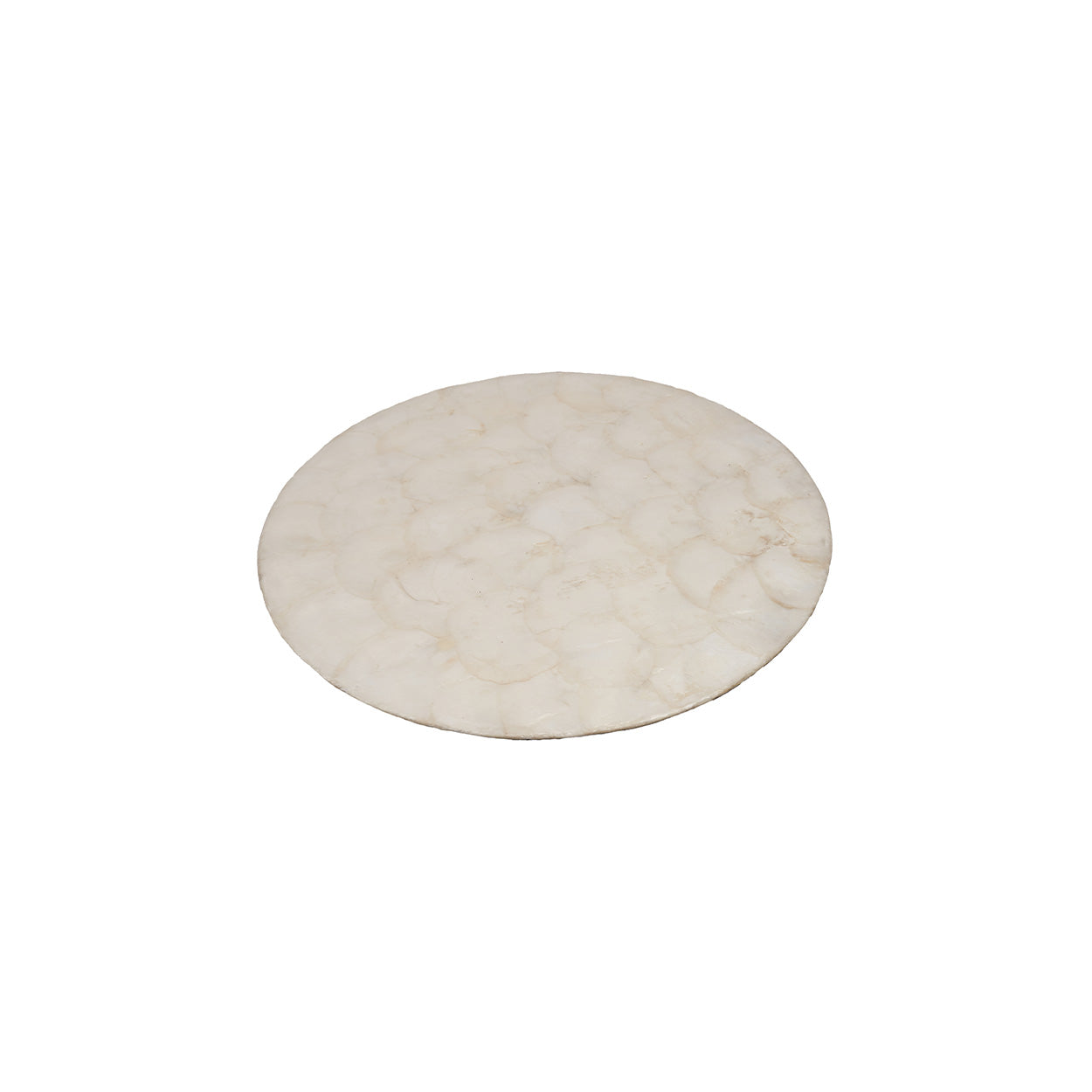 The Mother of Pearl Coaster - White