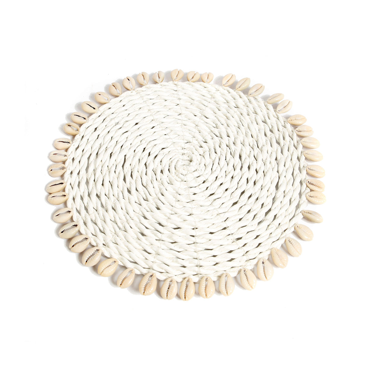 Dessous de plat en coquillages d'herbes marines - Naturel