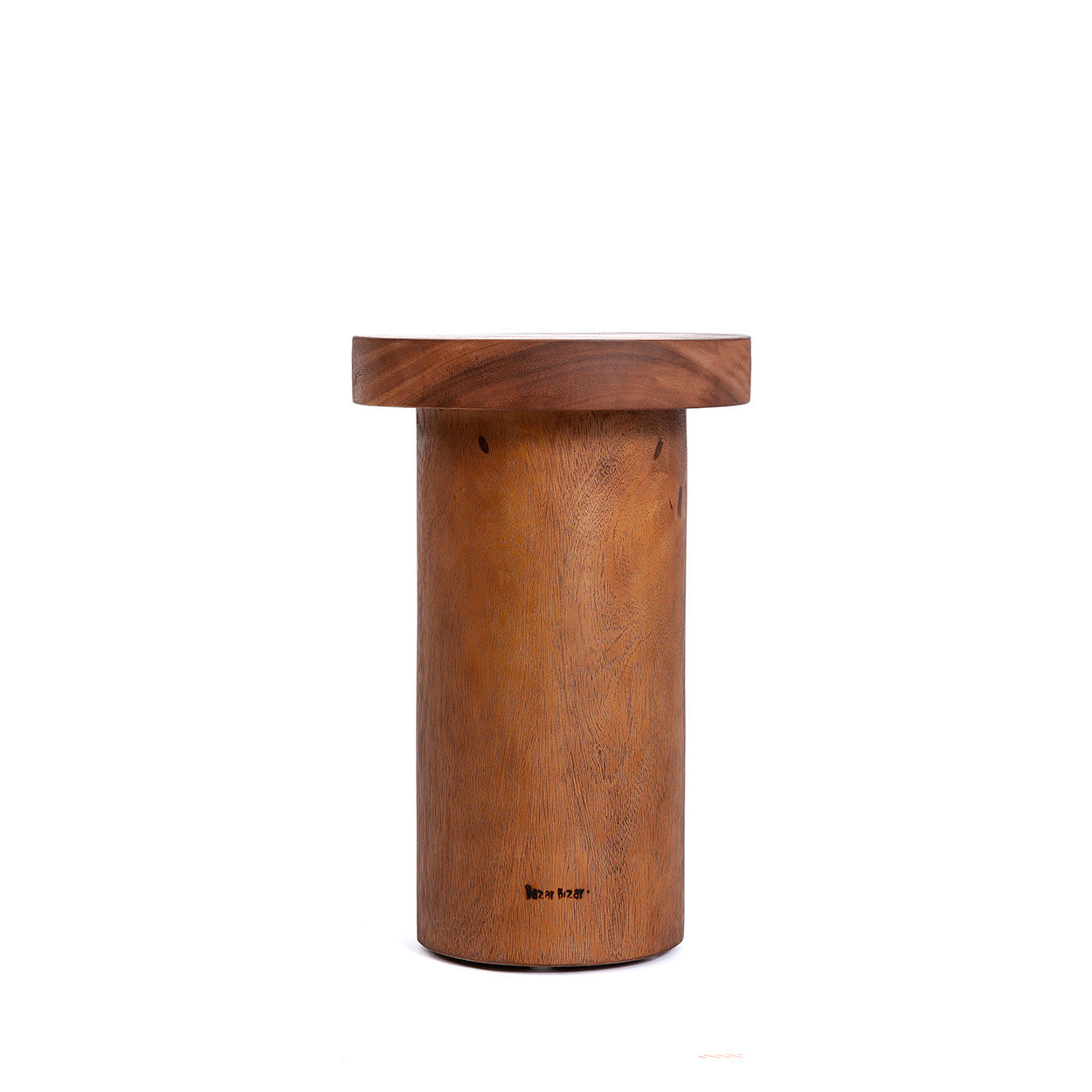 Tavolino laterale in legno di teak Inti, naturale, organico, pezzo unico, resistente, senza tempo, stile boho