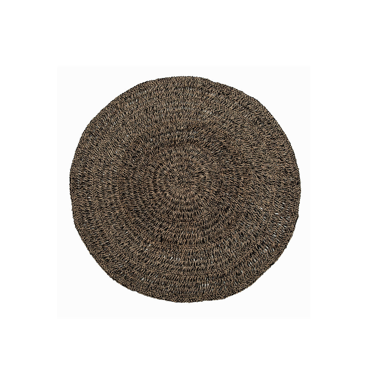 Tapis en jonc de mer - Noir naturel - 150