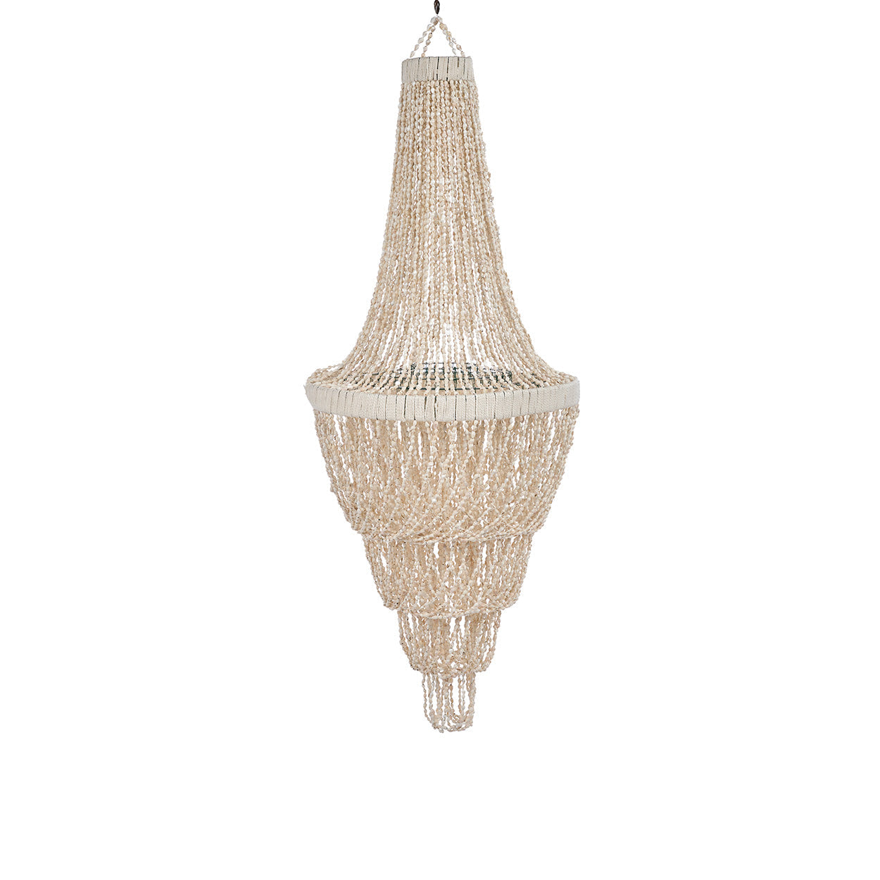 The Ocean Tower Shell Chandelier - Natural - L