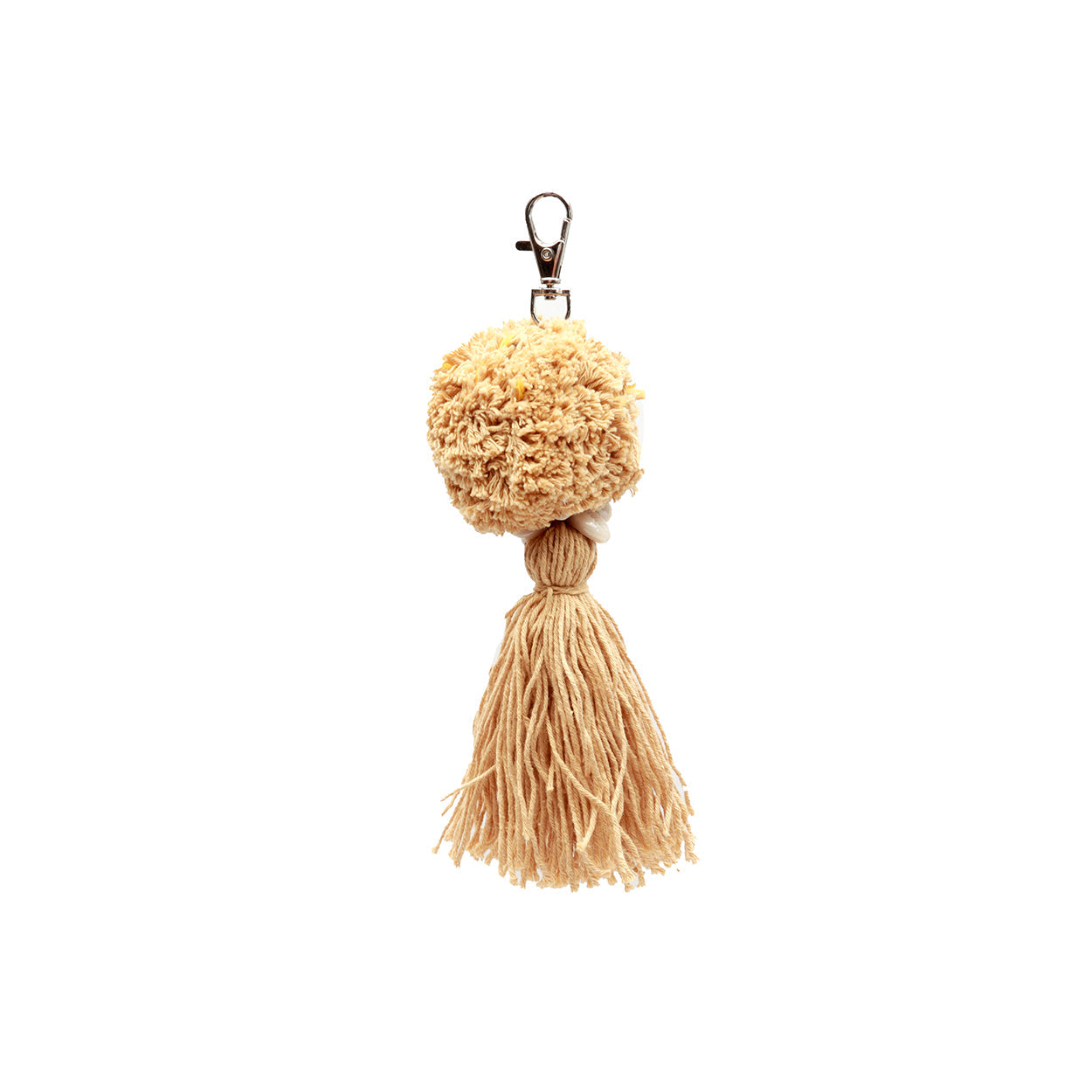 Porte-clés pompon - Mocca