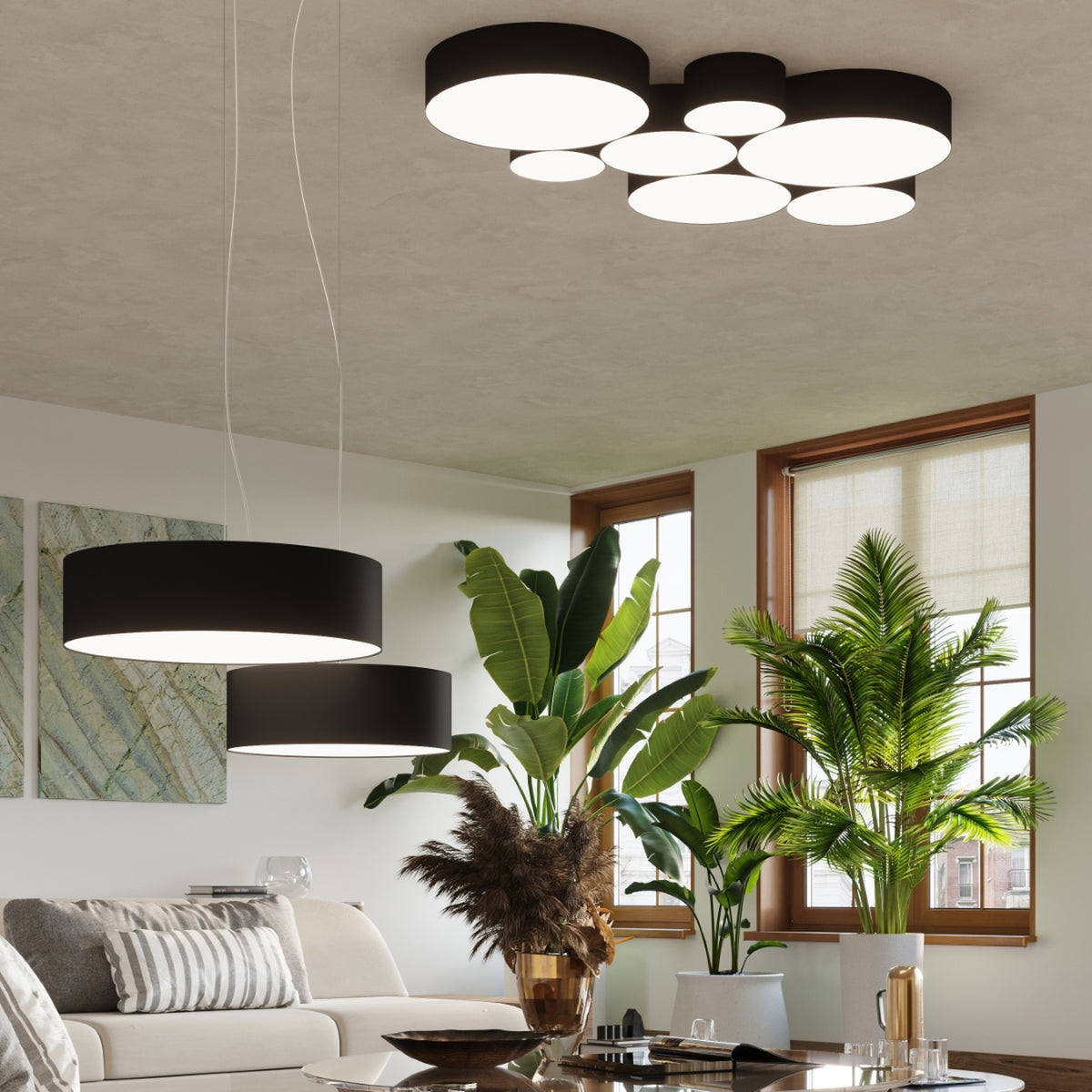 Ceiling lamp ARENA 45 black