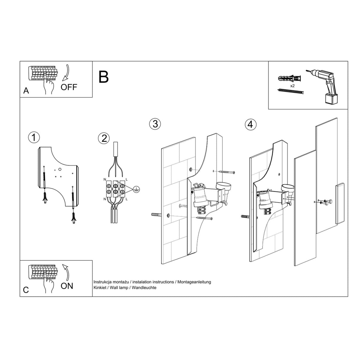 Wall lamp FABIANO