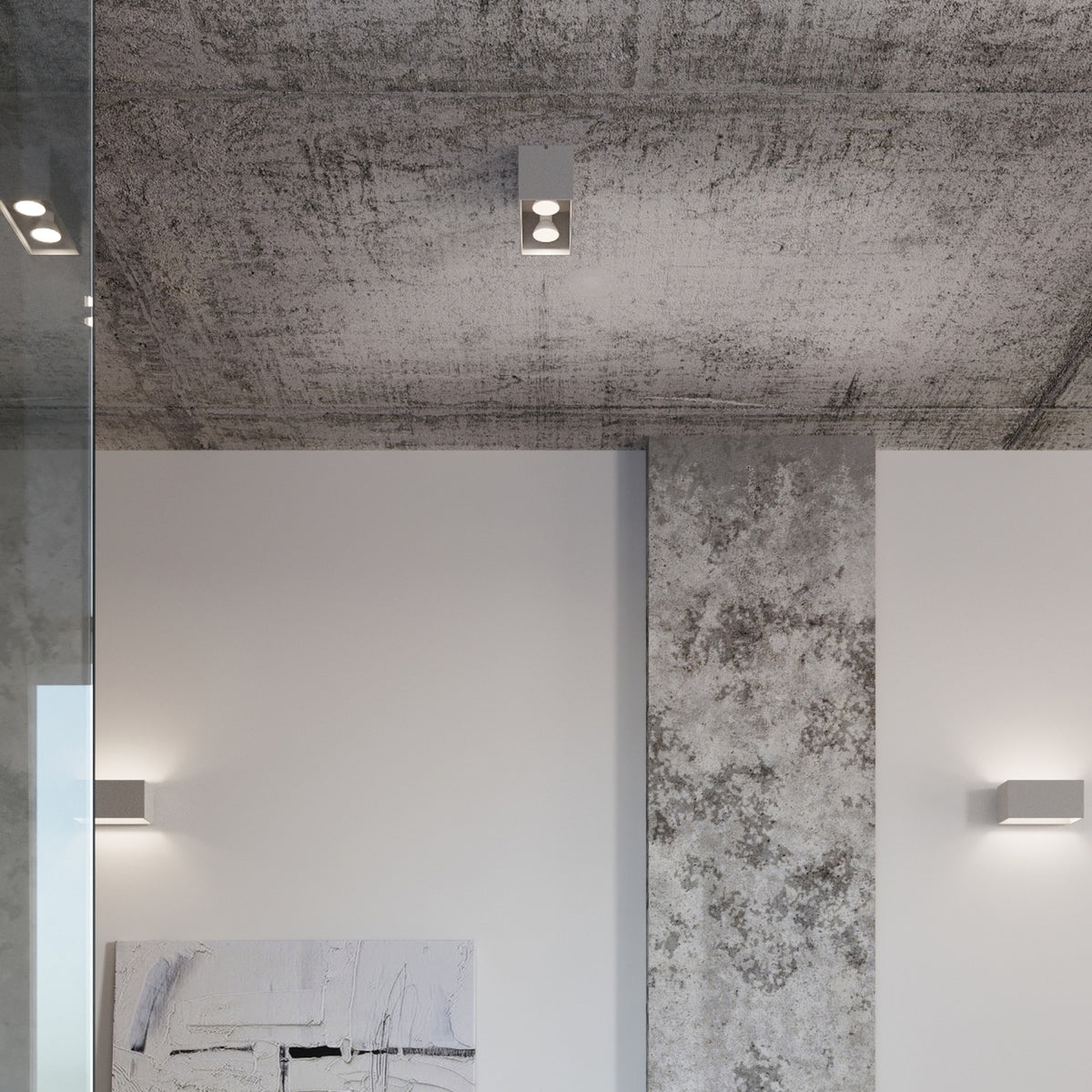 Ceiling lamp QUAD grey