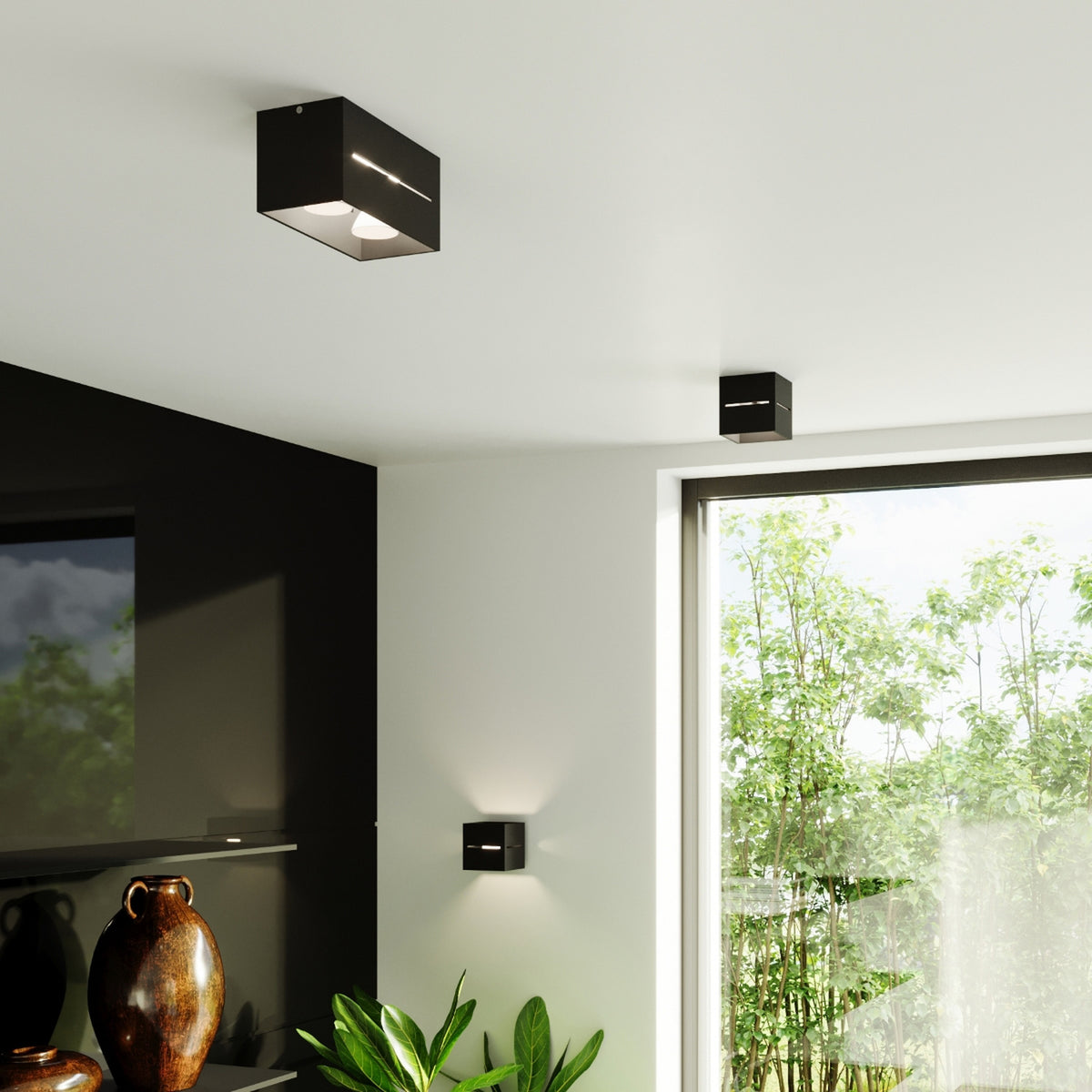 Ceiling lamp LOBO 2 black