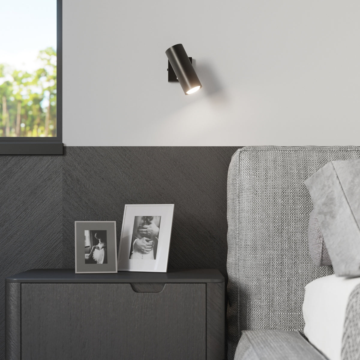 Ceiling lamp DIREZIONE 1 black