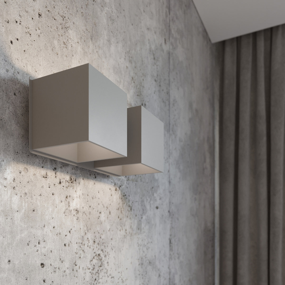 Wall lamp QUAD 2 grey
