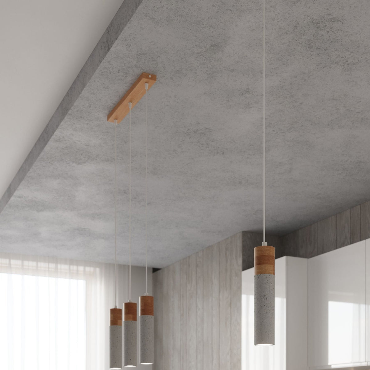 Pendant lamp ZANE 1 grey
