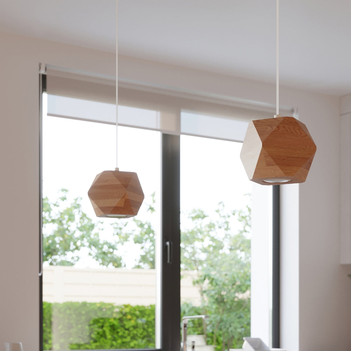 Ceiling lamp WOODY 3 natural wood
