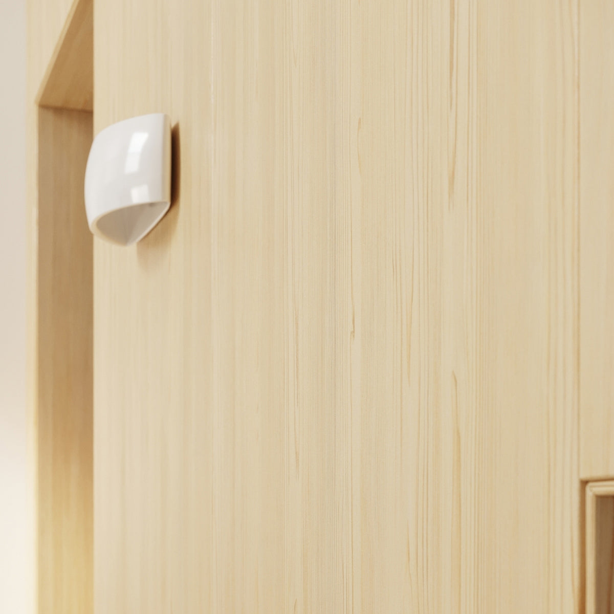 Varnished wall lamp PONTIUS white gloss