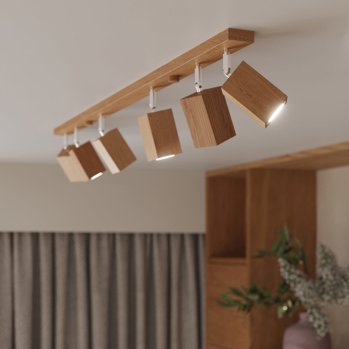 Ceiling lamp KEKE 2 oak