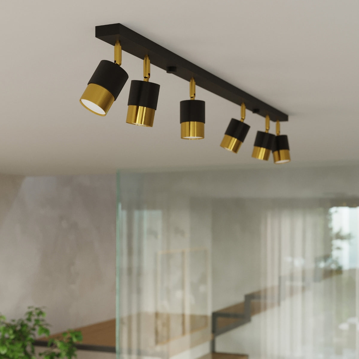 Wall lamp NERO black/golden