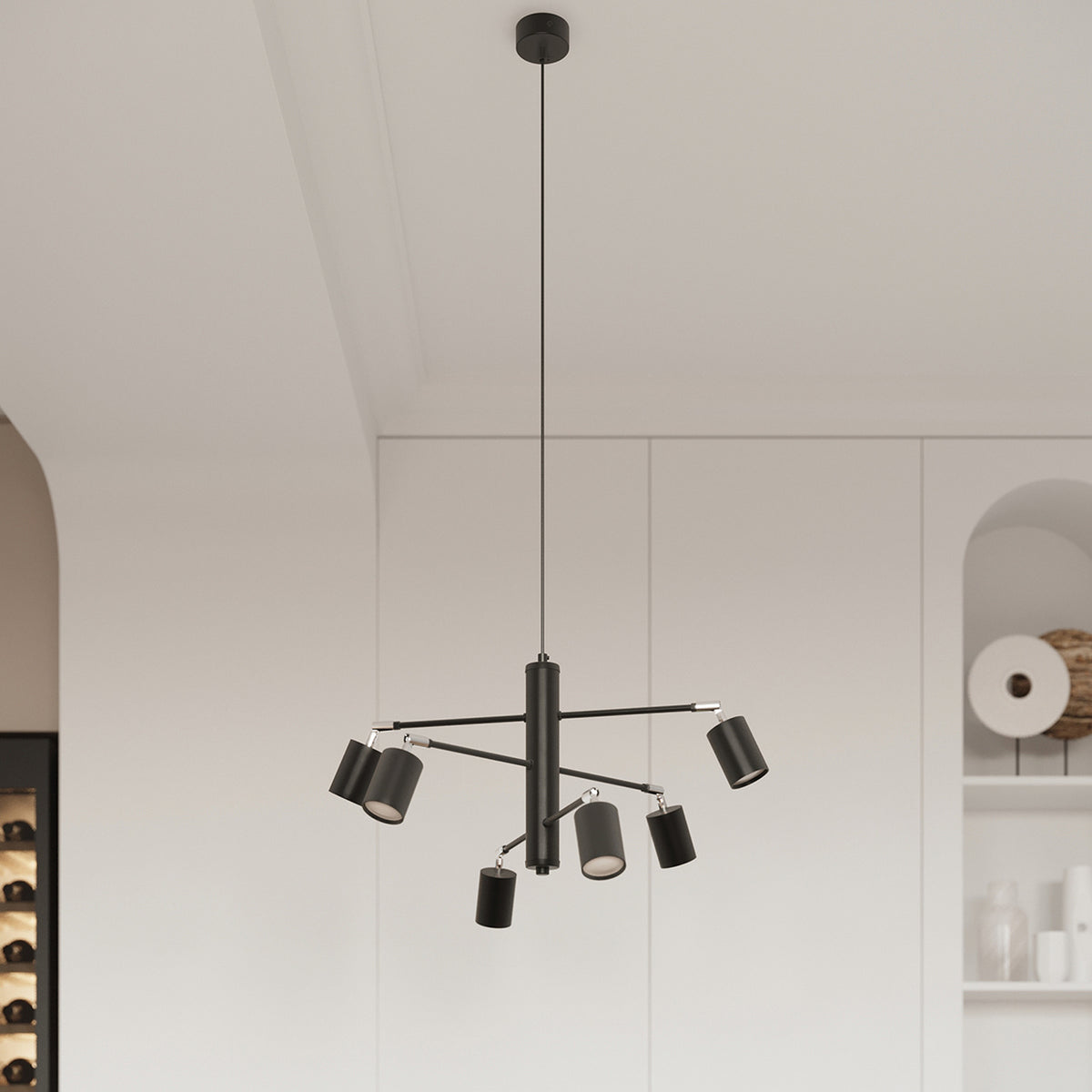 Ceiling lamp LEMMI 6L black
