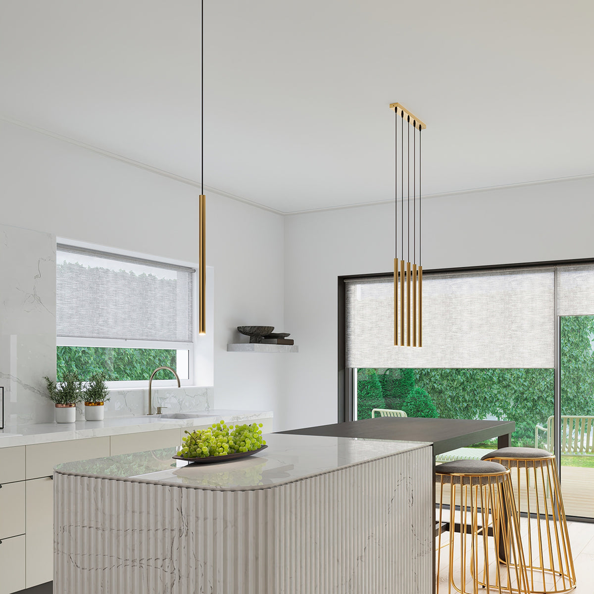 Pendant lamp PASTELO 1 gold