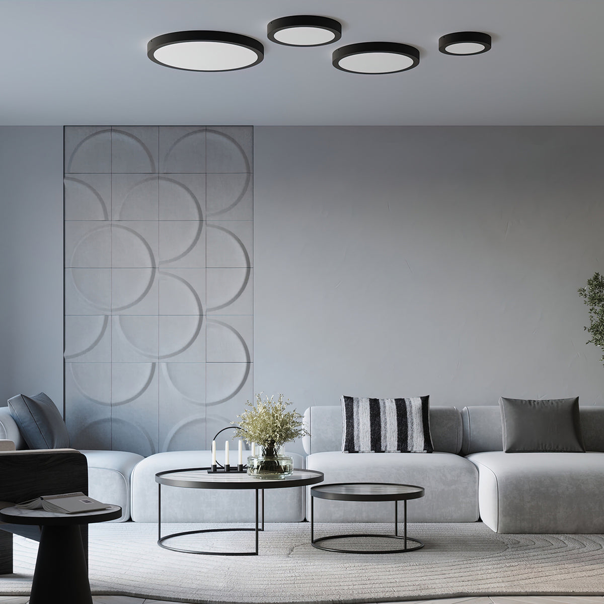 Ceiling lamp ONYX 40 black LED 3000K