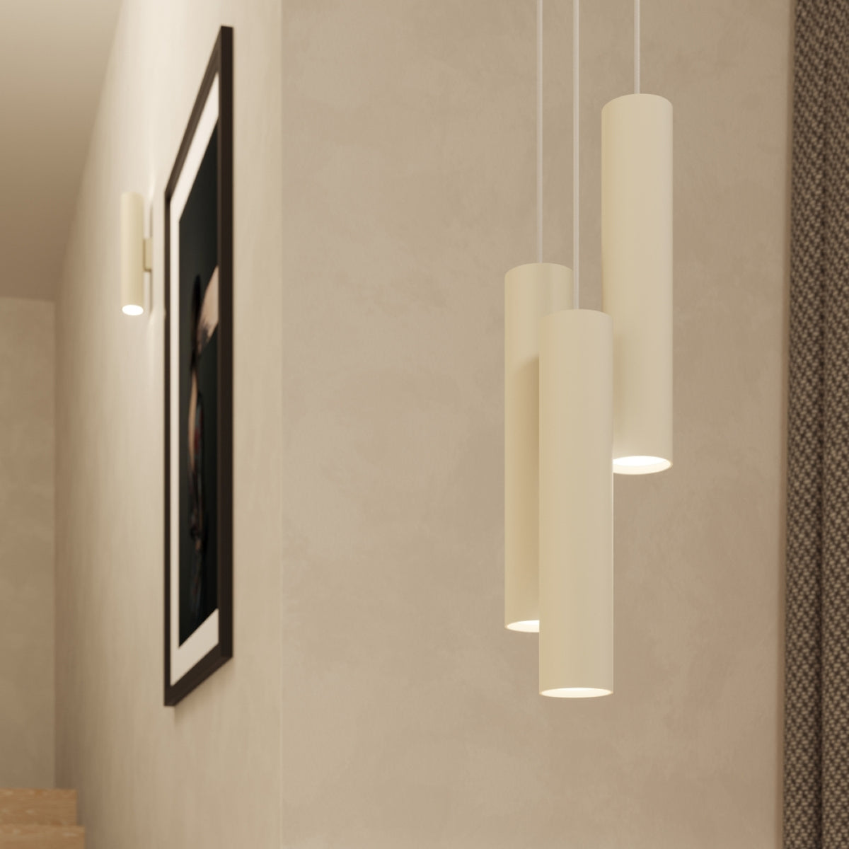 Pendant lamp LAGOS 3L beige