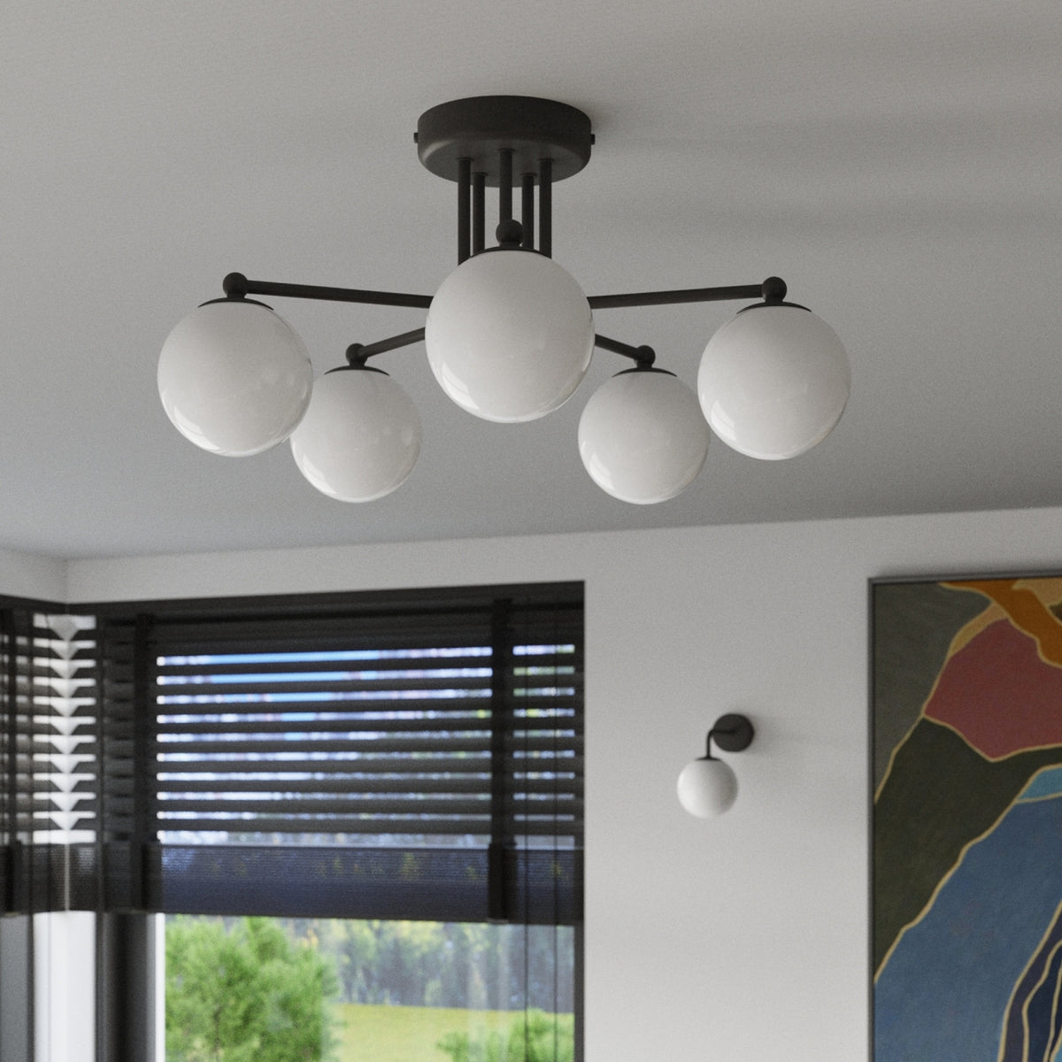 Chandelier ASTRAL 5 black