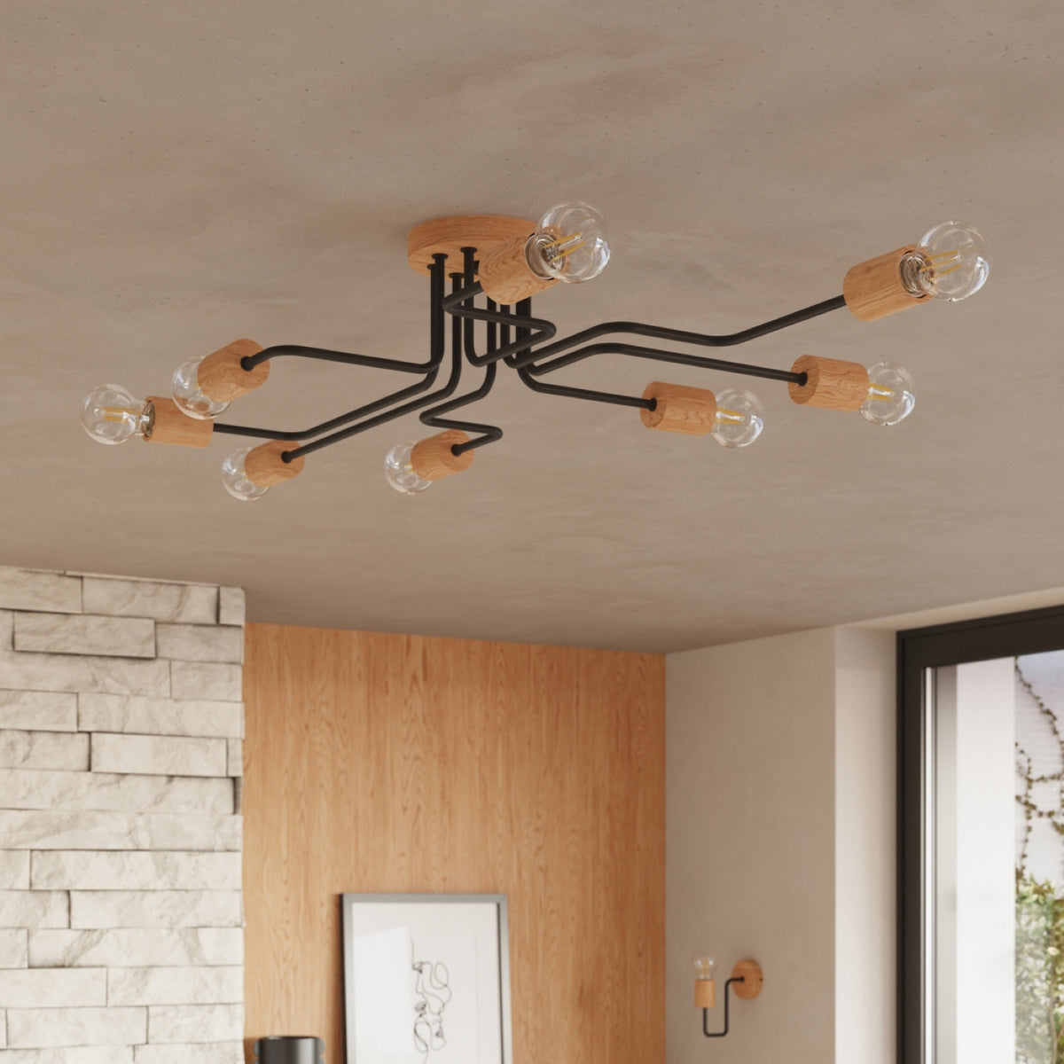 Chandelier TIMBO 8 black