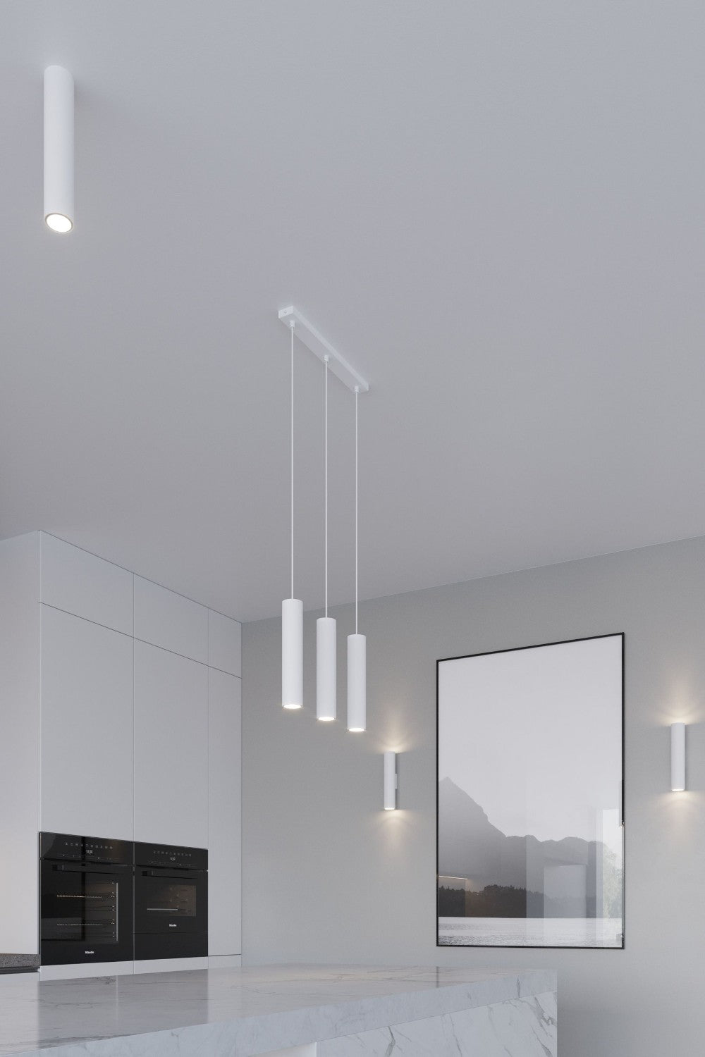 Pendant lamp LAGOS 2P white