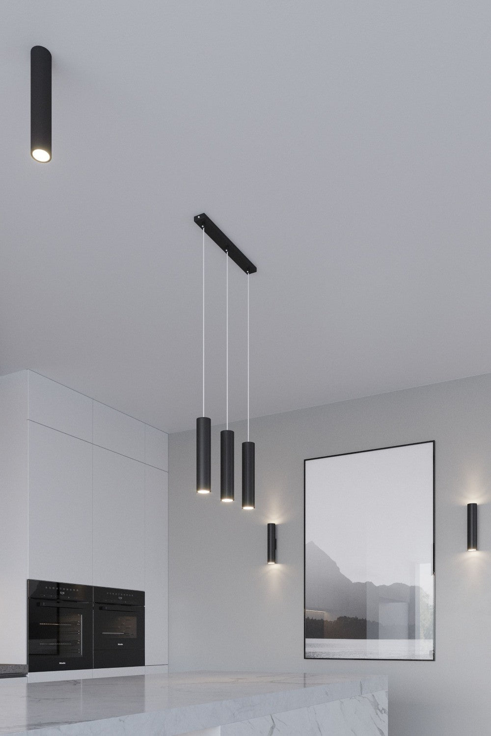 Pendant lamp LAGOS 2P black