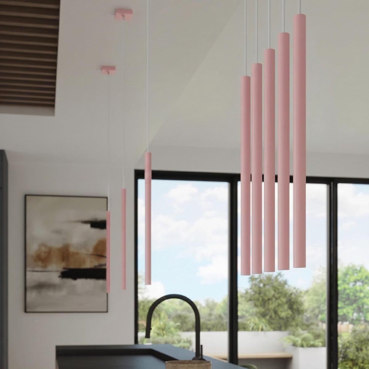 Pendant lamp PASTELO 3P pink
