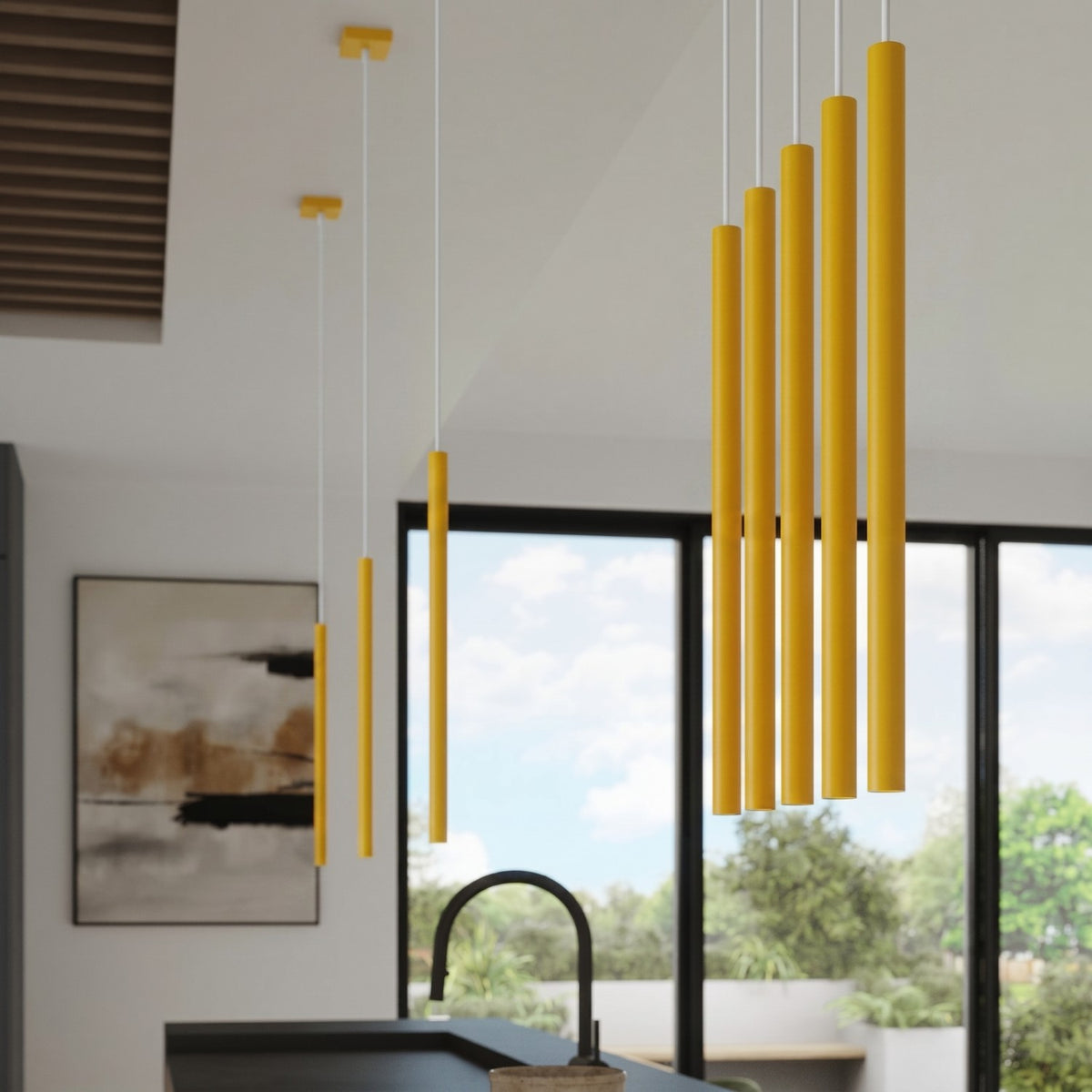 Pendant lamp PASTELO 2 yellow