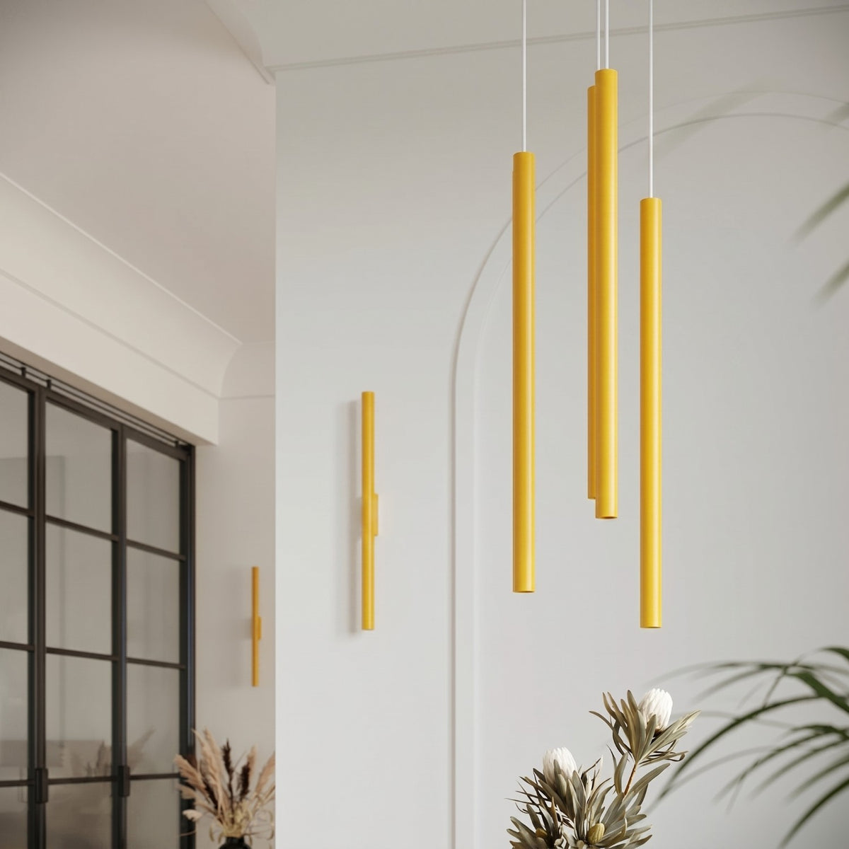 Pendant lamp PASTELO 3P yellow