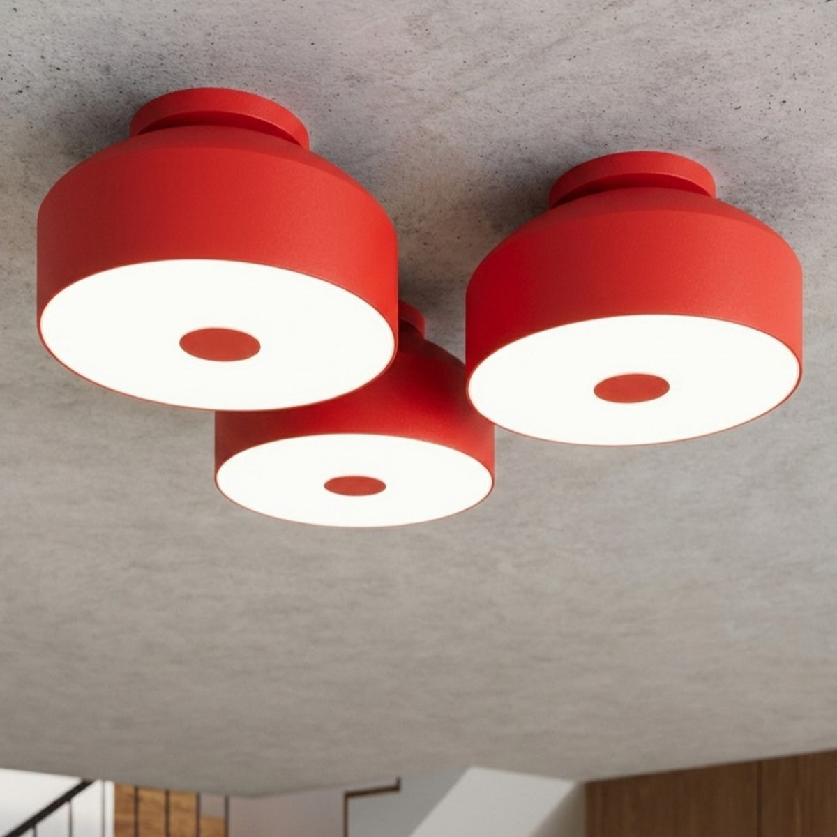 Ceiling lamp OMIQ red