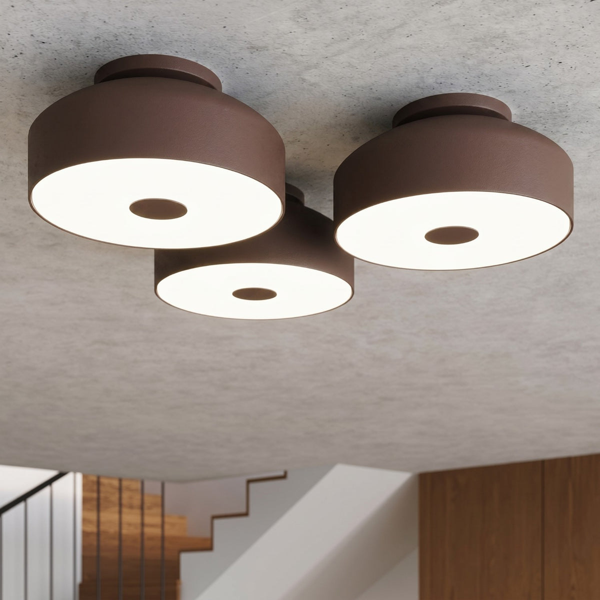 Ceiling lamp OMIQ brown