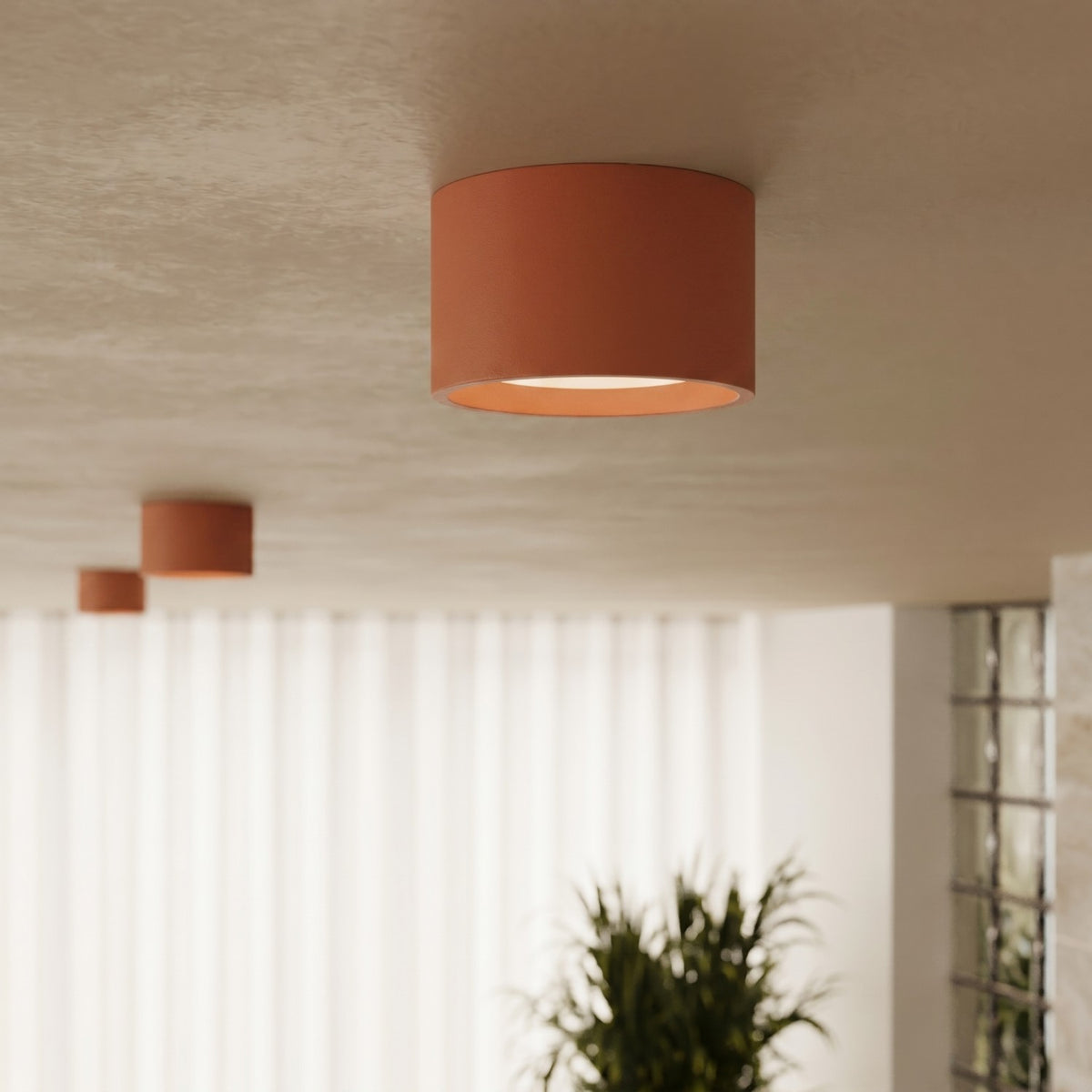 Ceiling lamp MODO 2 red ochre Gx53