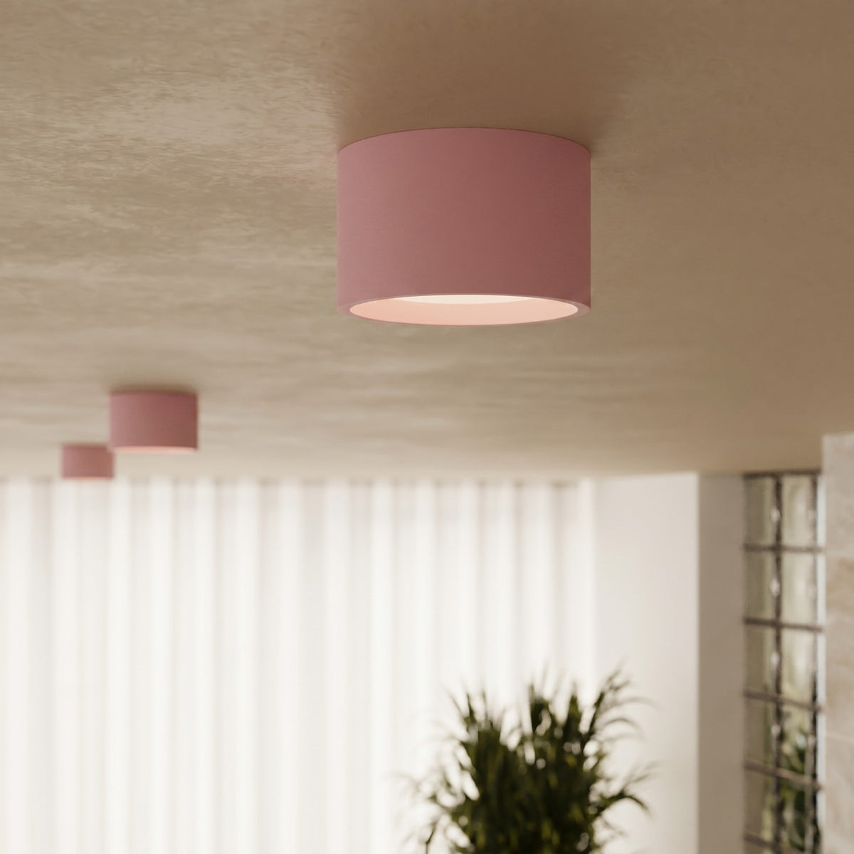 Ceiling lamp MODO 1 pink Gx53
