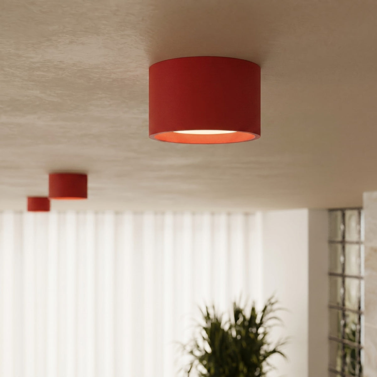 Ceiling lamp MODO 2 red Gx53