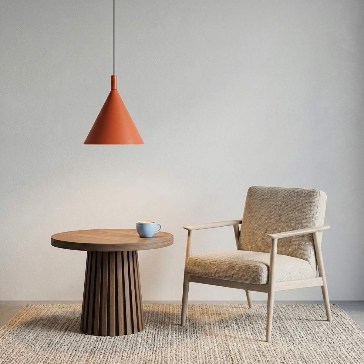 Pendant lamp NOX 25 red ochre
