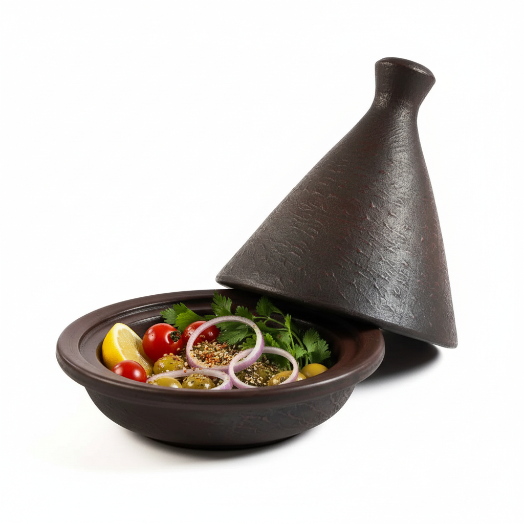 Le tajine ethnique en forme de cône - Terre cuite
