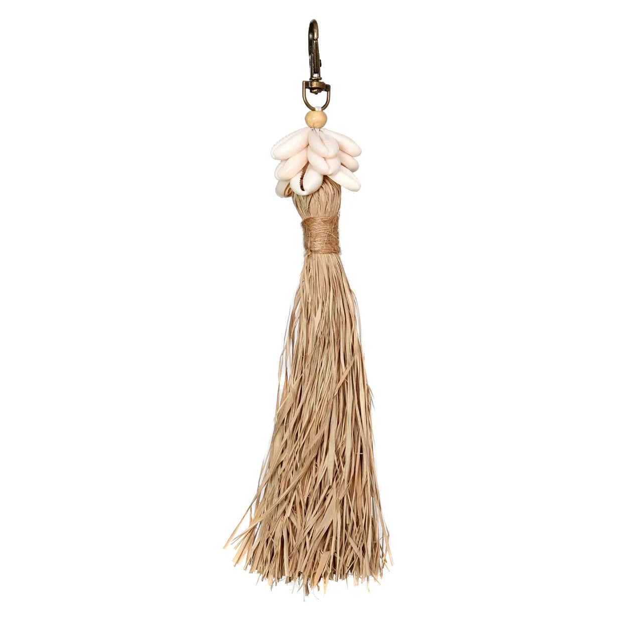 The Raffia Cowrie Shell Keychain - Remood furniture living