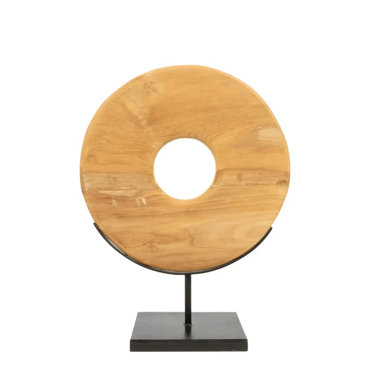 The Teak Disc on Stand - M - Remood furniture living