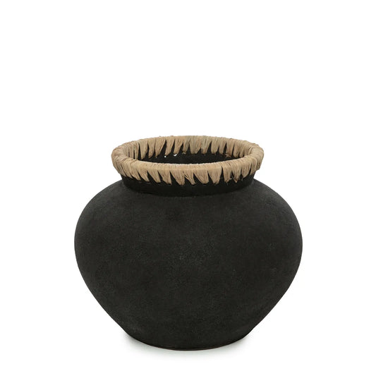 The Styly Vase - Black Natural - M - Remood furniture living