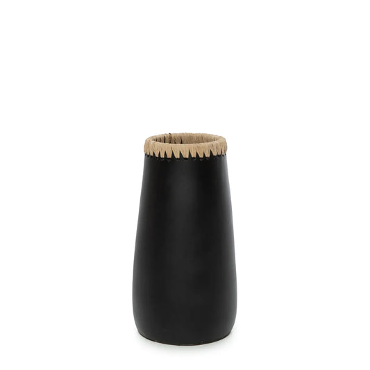 The Sneaky Vase - Black Natural - M - Remood furniture living