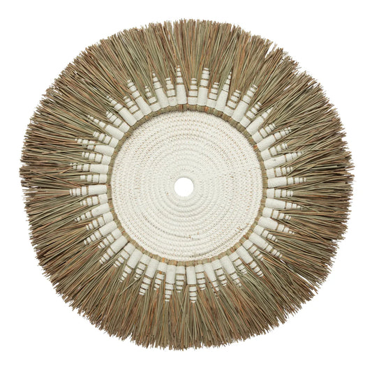The Raffia Macramé Wall Deco - White Natural - Remood furniture living