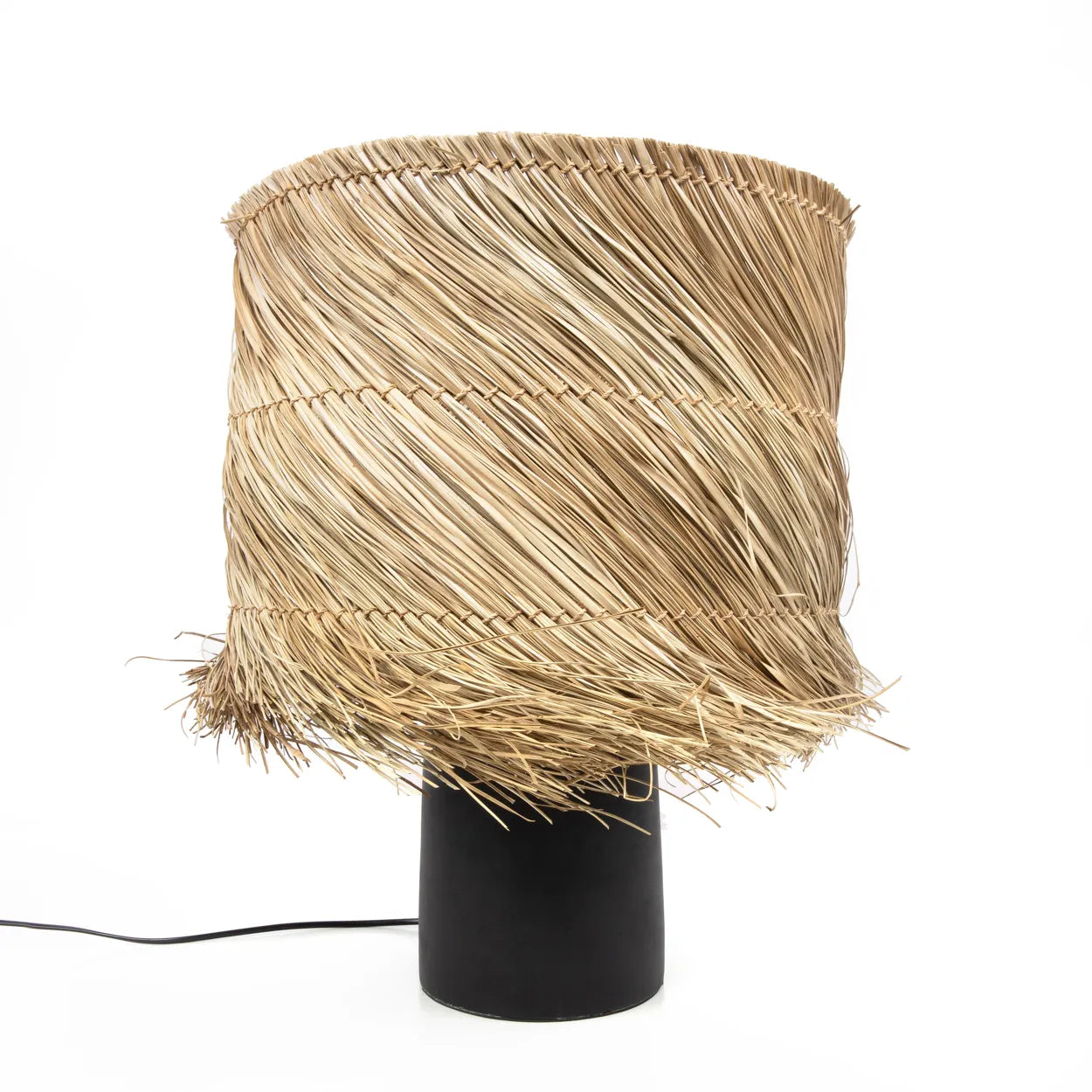 The Pandan Table Lamp - Black Natural - Remood furniture living
