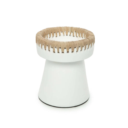 The Pretty Candle Holder - White Natural - M - Remood furniture living